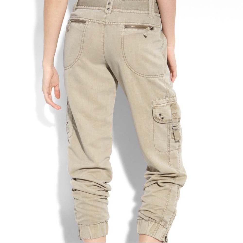 Anthropologie Beige Cargo Jogger Pants